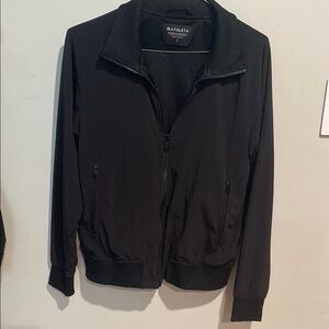Athleta Black Windbreaker Jacket Lightweight Athletic